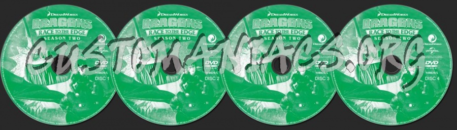 Dragons Race to the Edge Season 2 dvd label