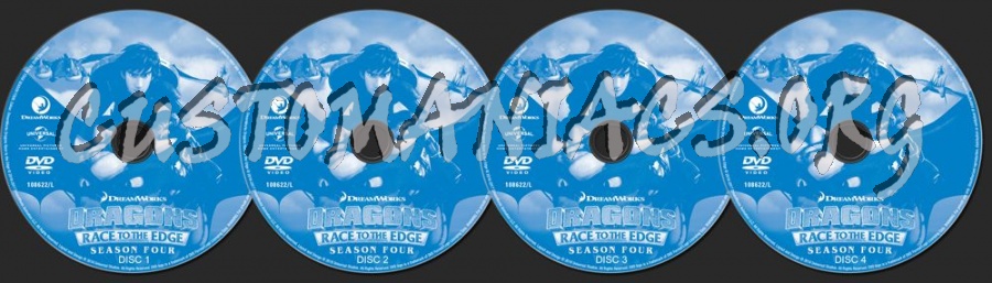 Dragons Race to the Edge Season 4 dvd label