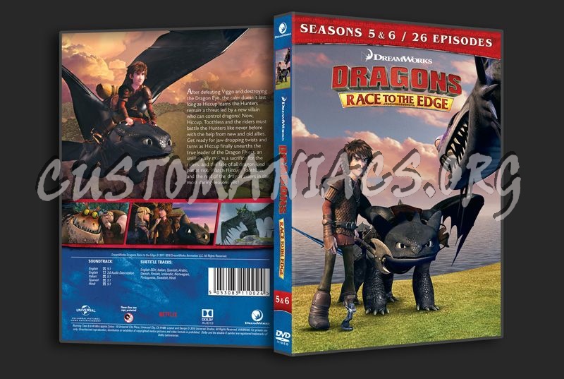 Dragons Race to the Edge Season 5&6 dvd cover
