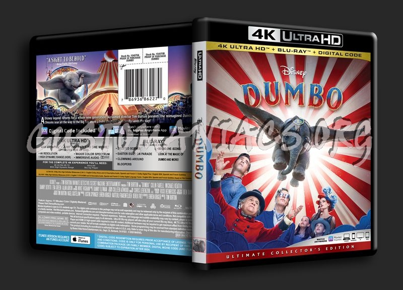 Dumbo 4K blu-ray cover