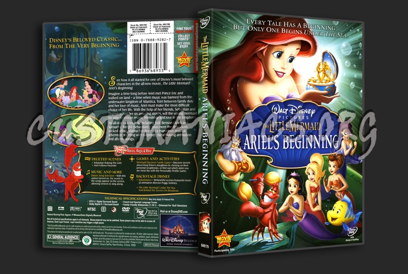 The Little Mermaid: Ariel's Beginning dvd cover