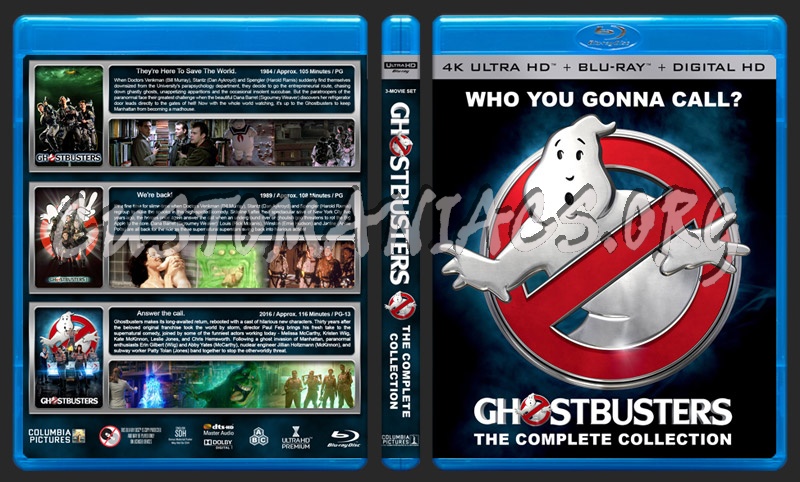 Ghostbusters Collection (4K) blu-ray cover