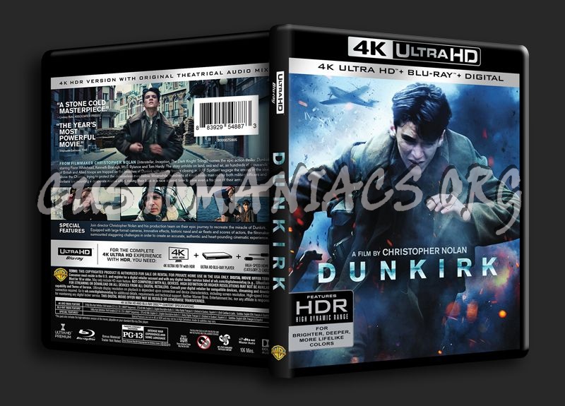 Dunkirk 4K blu-ray cover