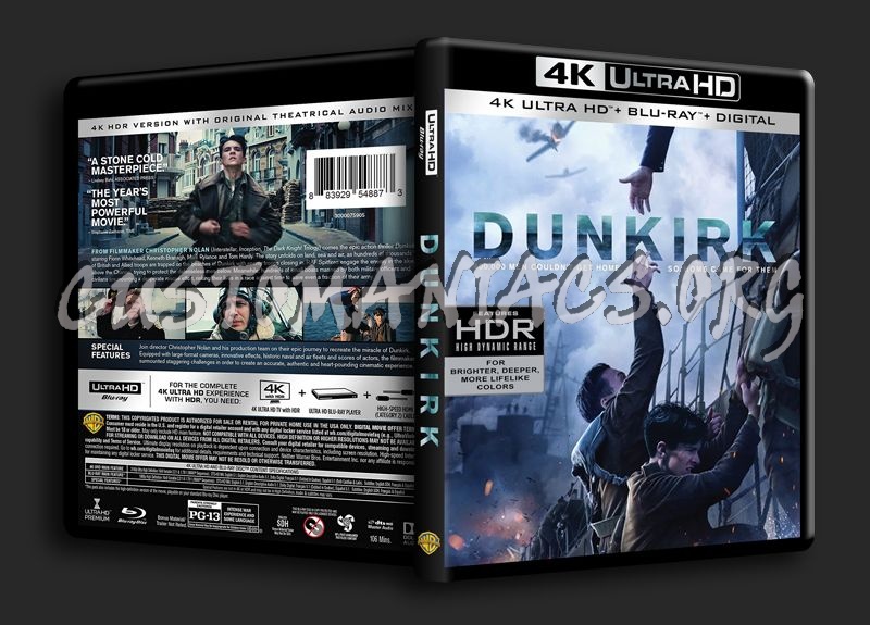 Dunkirk 4K blu-ray cover