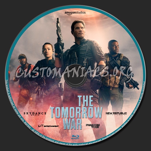 The Tomorrow War blu-ray label