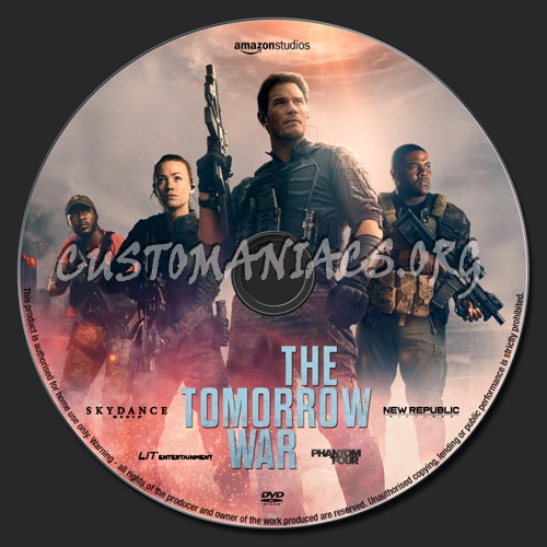 The Tomorrow War dvd label