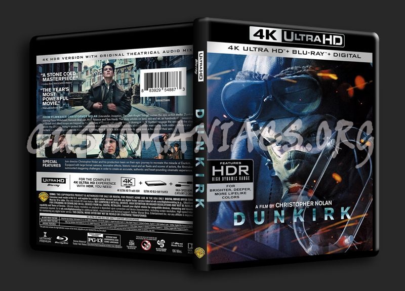 Dunkirk 4K blu-ray cover