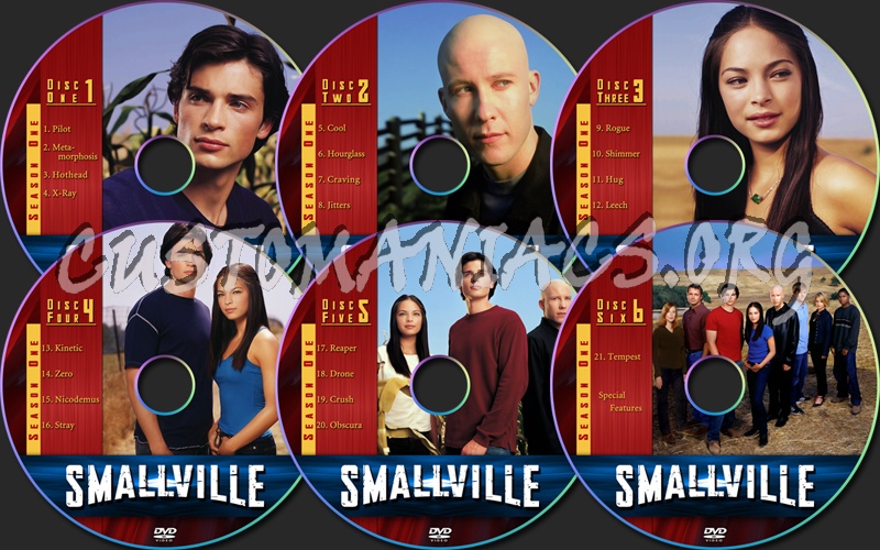 Smallville Season One dvd label
