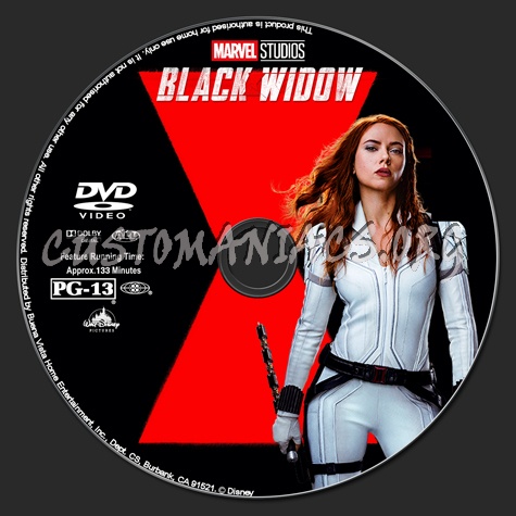 Black Widow dvd label