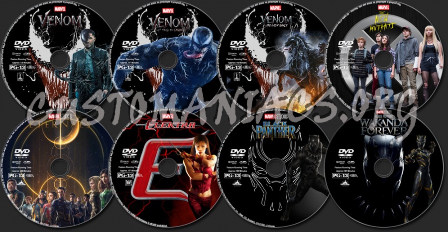 Marvel Collection dvd label