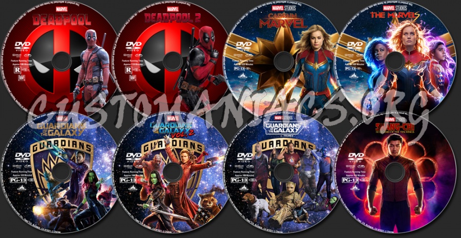 Marvel Collection dvd label