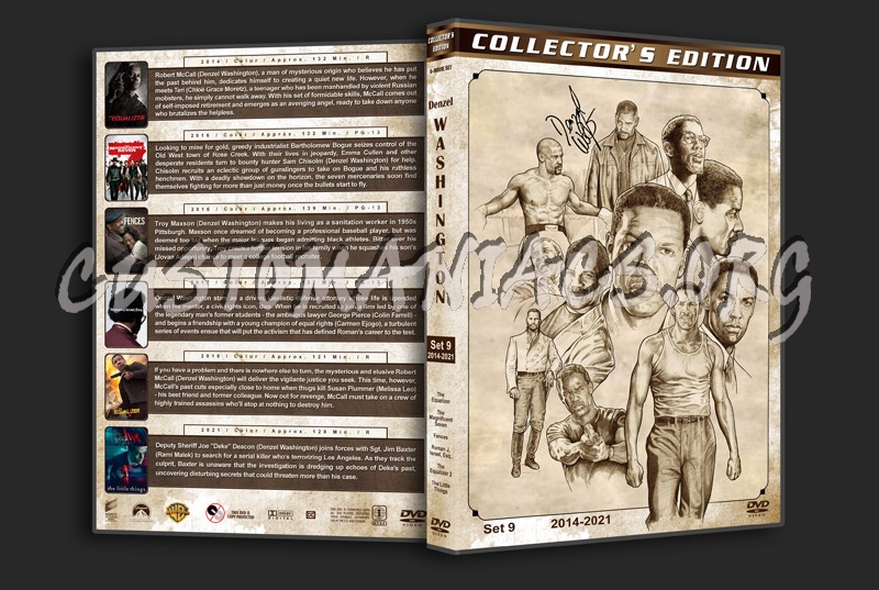 Denzel Washington Filmography - Set 9 (2014-2021) dvd cover