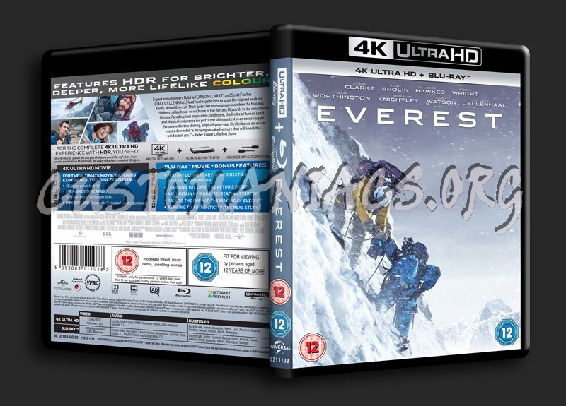 Everest 4K blu-ray cover