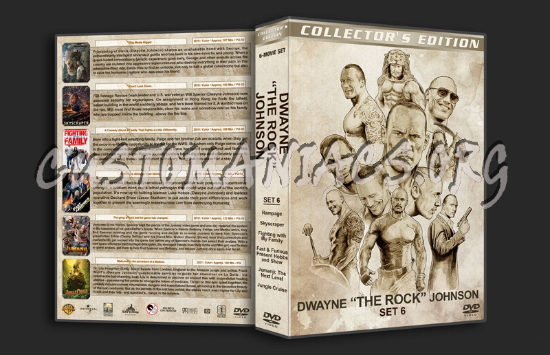 Dwayne "The Rock" Johnson - Set 6 dvd cover