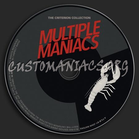 863 - Multiple Maniacs dvd label