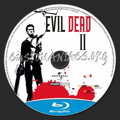 Evil Dead 2 blu-ray label