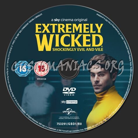 Extremely Wicked Shockingly Evil and Vile dvd label