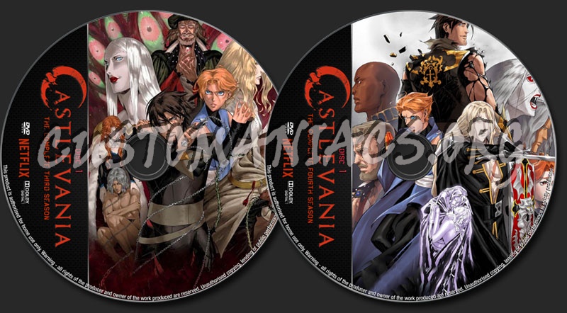 Castlevania Seasons 3-4 dvd label