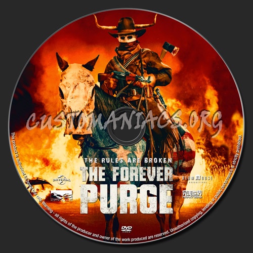 The Forever purge dvd label