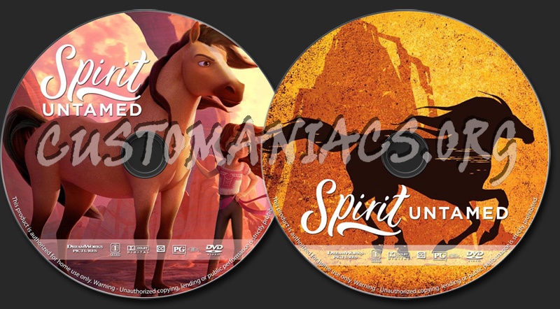Spirit Untamed dvd label