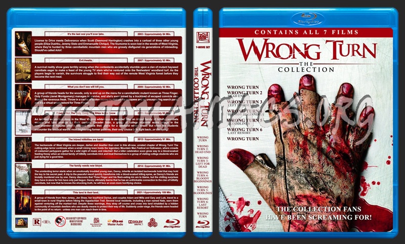 Wrong Turn - The Collection blu-ray cover