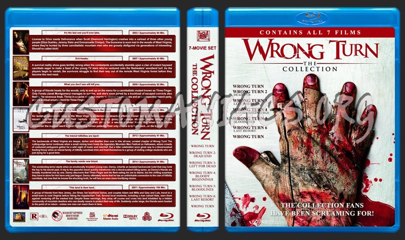 Wrong Turn - The Collection blu-ray cover