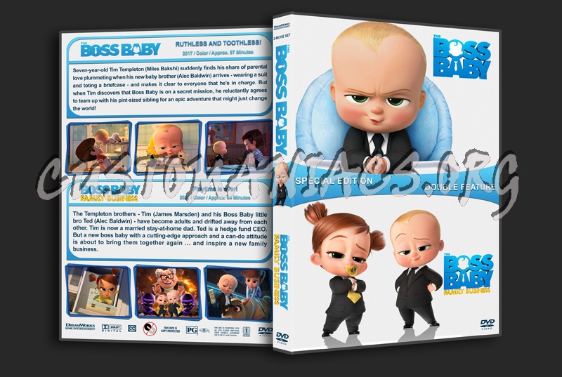 The Boss Baby Double Feature dvd cover