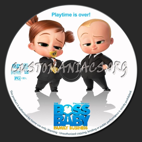 The Boss Baby: Family Business dvd label