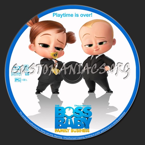 The Boss Baby: Family Business blu-ray label