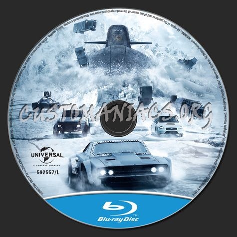 Fast & Furious 8 blu-ray label