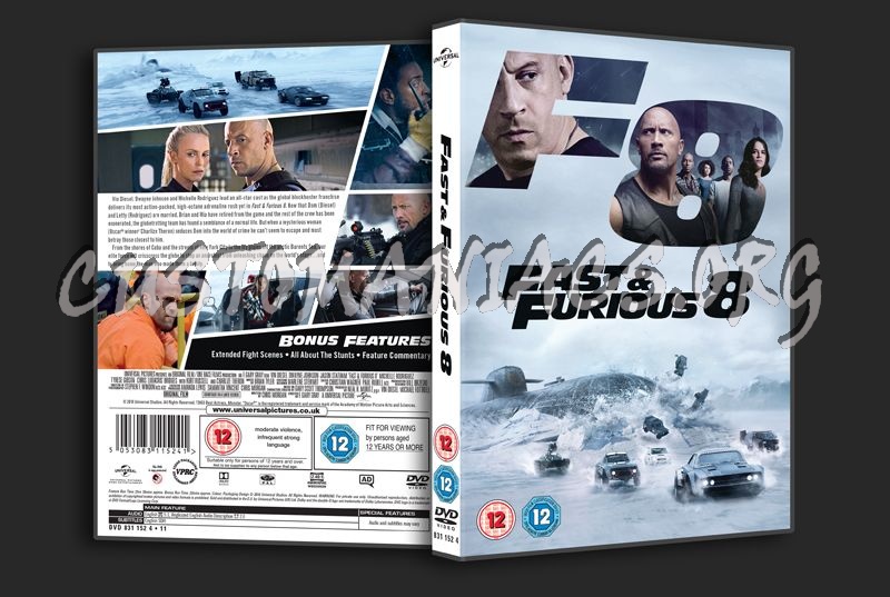 Fast & Furious 8 dvd cover