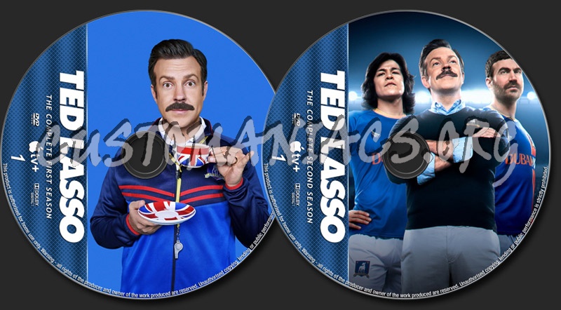 Ted Lasso Seasons 1-2 dvd label