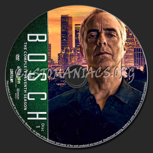 Bosch Season 7 dvd label