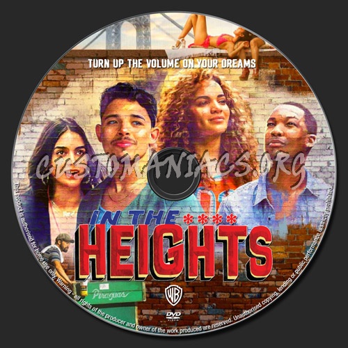 In The Heights dvd label