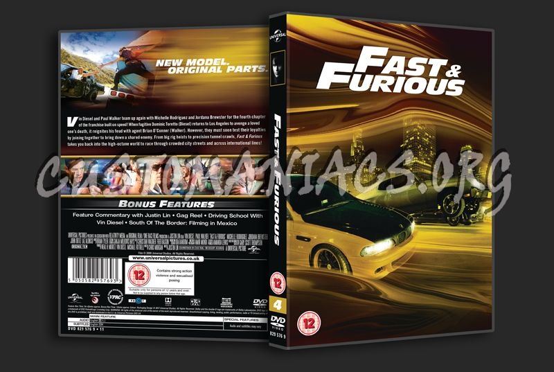 Fast & Furious dvd cover