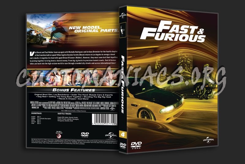 Fast & Furious dvd cover
