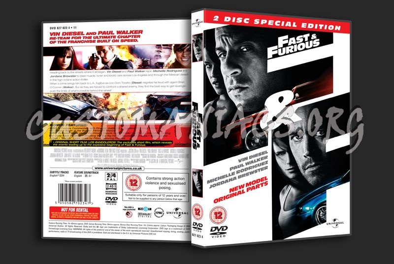 Fast & Furious dvd cover