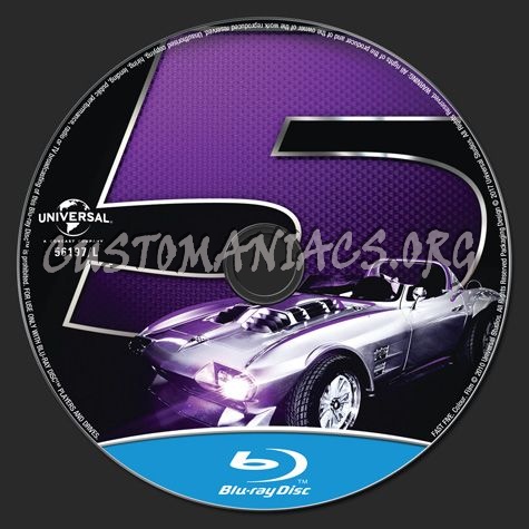 Fast Five blu-ray label