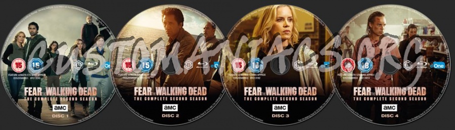 Fear the Walking Dead Season 2 blu-ray label