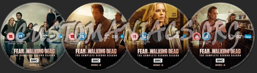 Fear the Walking Dead Season 2 dvd label