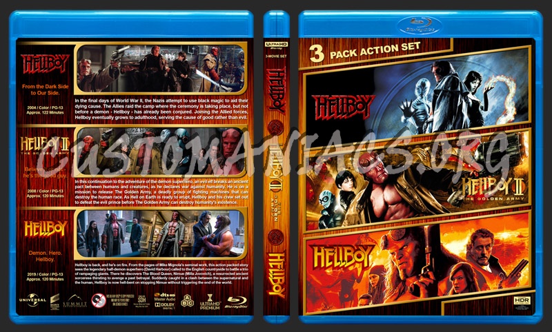 Hellboy Triple Feature (4K) blu-ray cover
