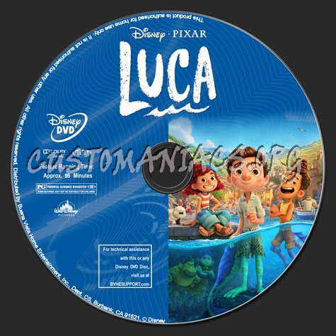 Luca dvd label