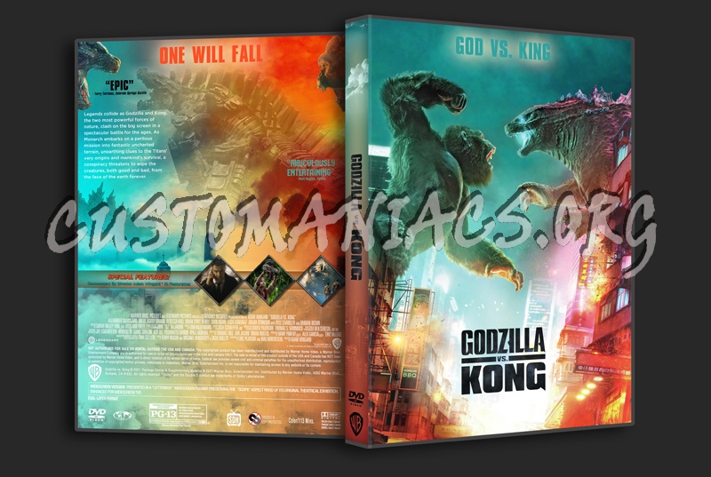 Godzilla vs. Kong dvd cover