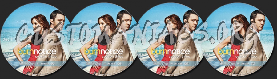 Burn Notice - Season 3 dvd label