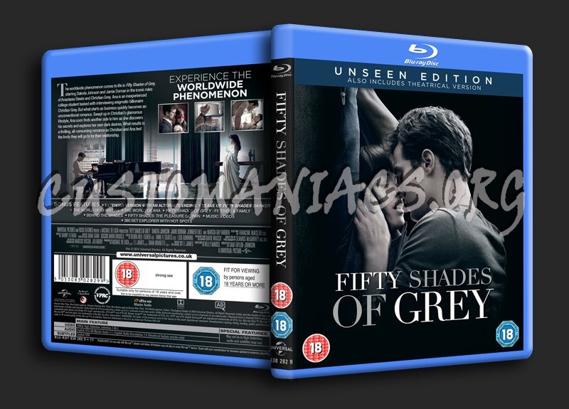 Fifty Shades of Grey blu-ray cover