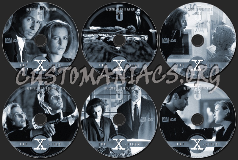 X-Files Season 5 dvd label