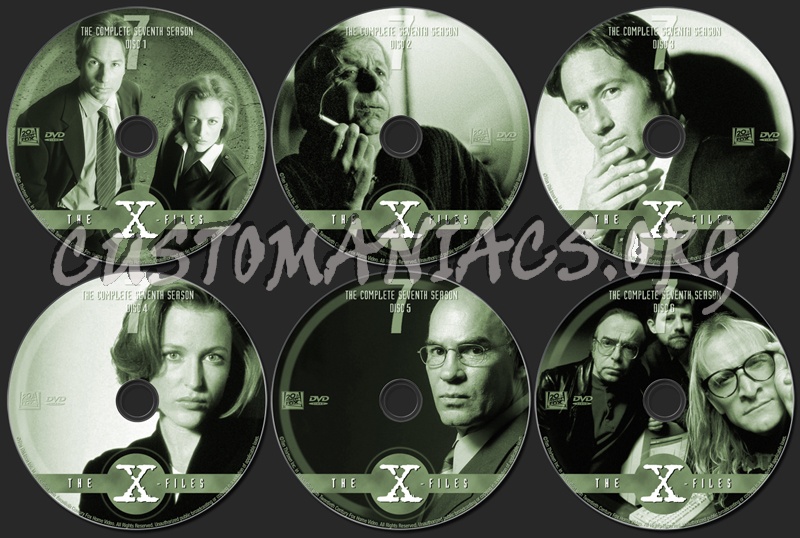 X-Files Season 7 dvd label