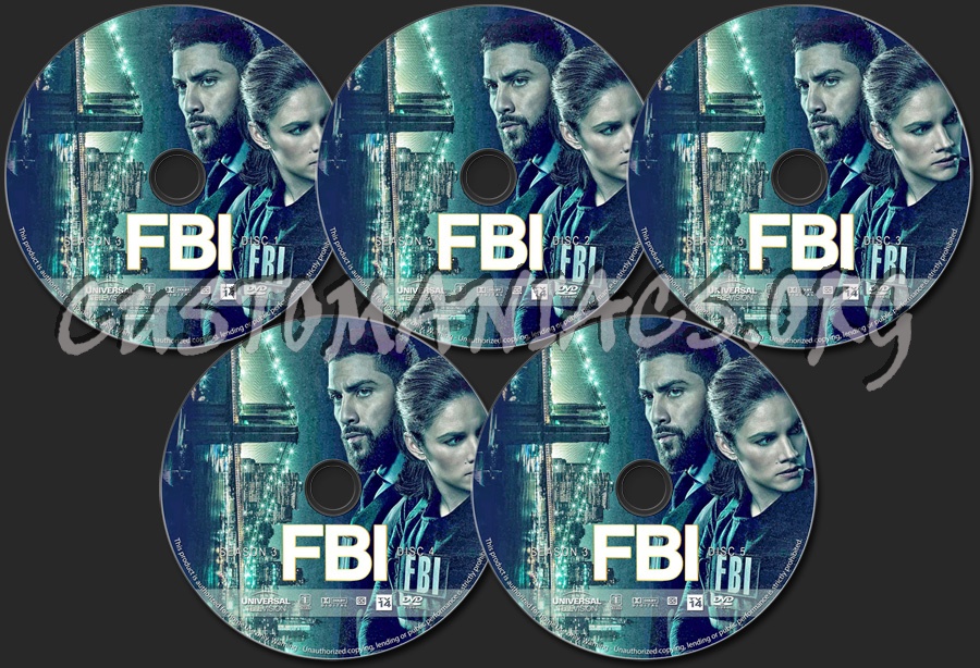 FBI - Season 3 dvd label