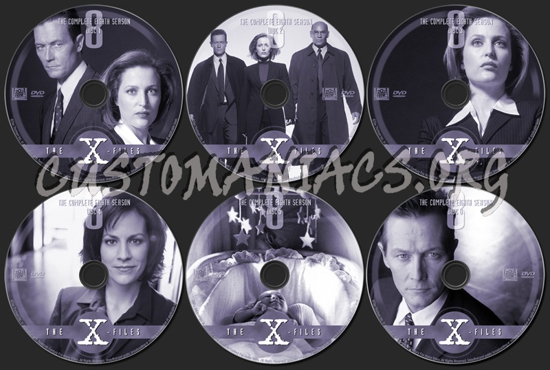 X-Files Season 8 dvd label