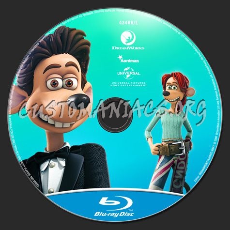 Flushed Away blu-ray label